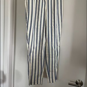 Straight Leg Stripped Pants